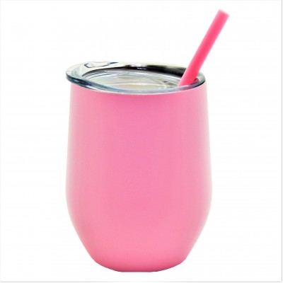500308- PINK 12OZ WINE TUMBLER